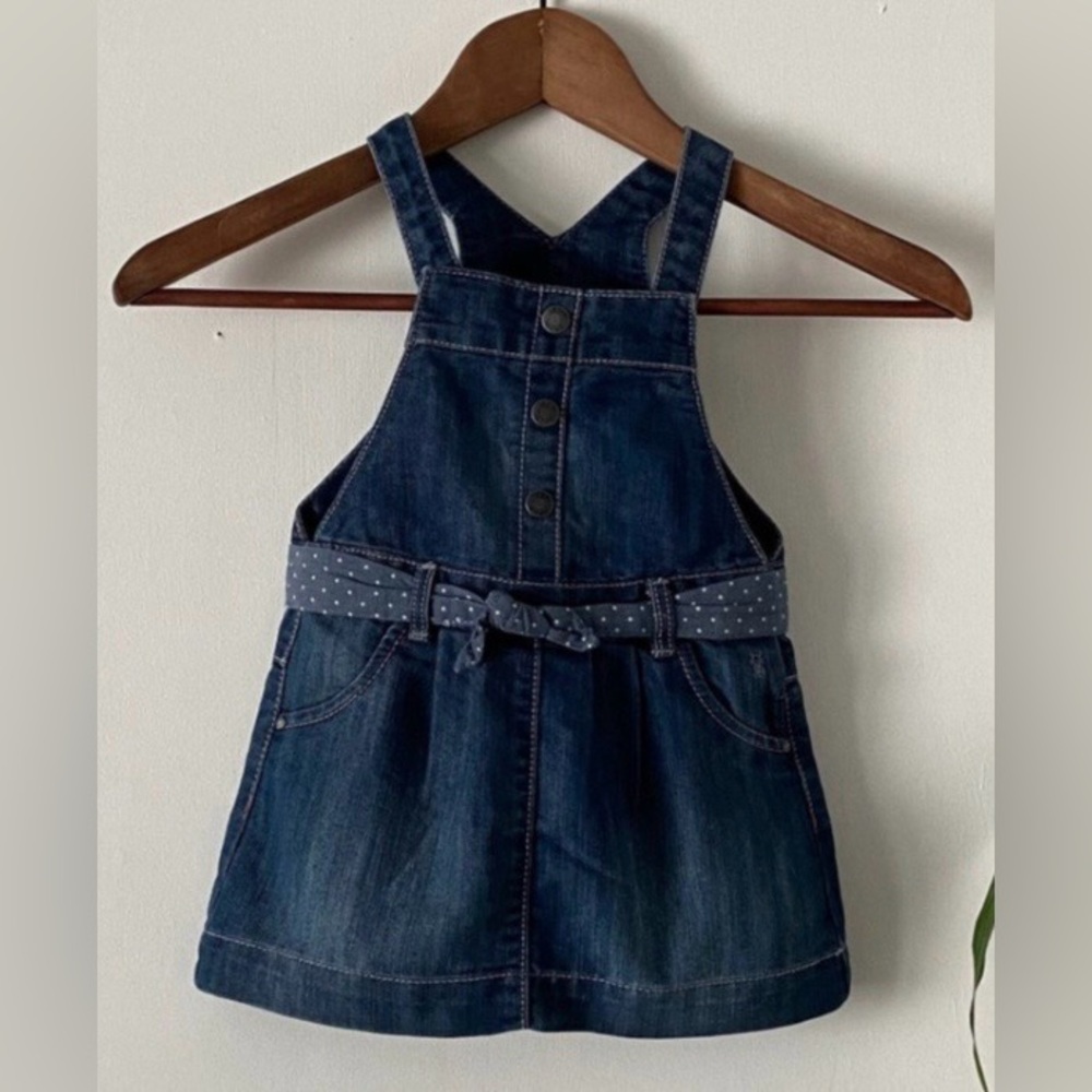 Stylish Denim Kids Overall Dress
